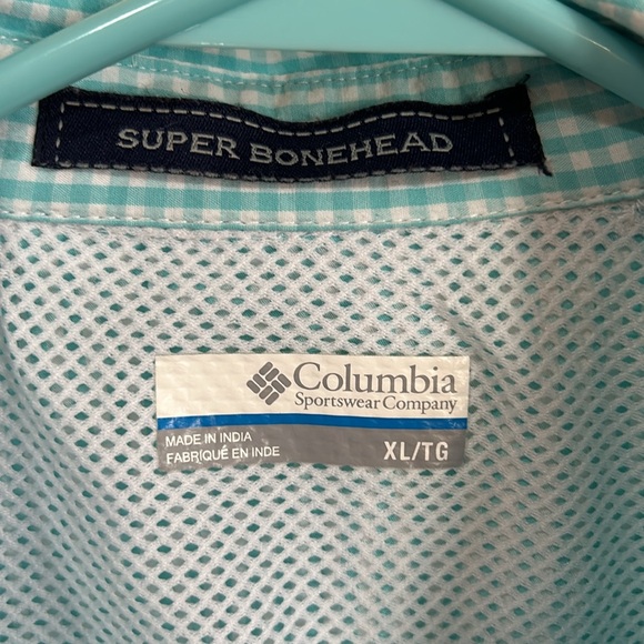 Columbia PFG Aqua Gingham Shirt - Picture 3 of 9